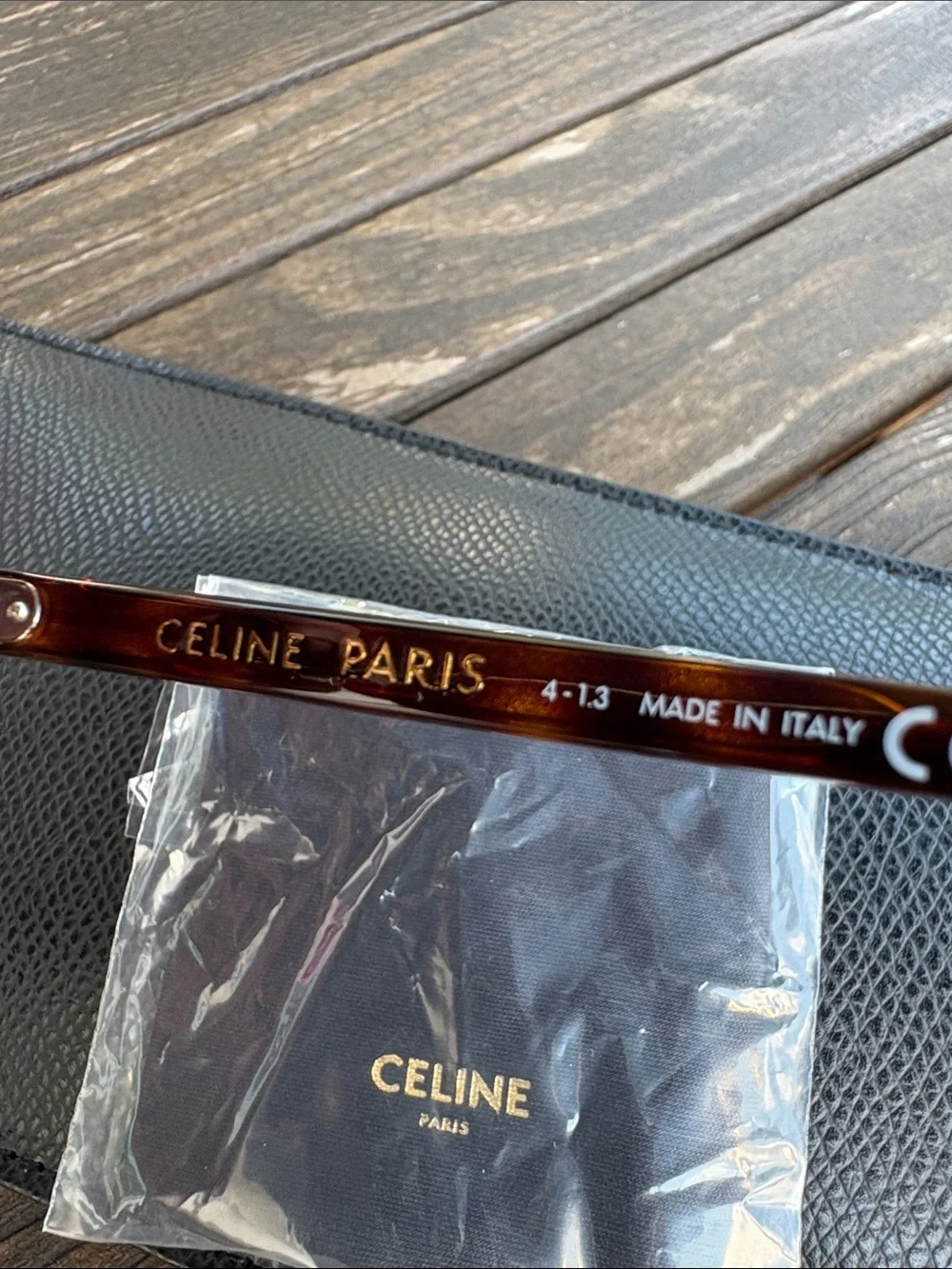 Celine Tortoiseshell Oversized Women’s Sunglasses with Brown Lenses